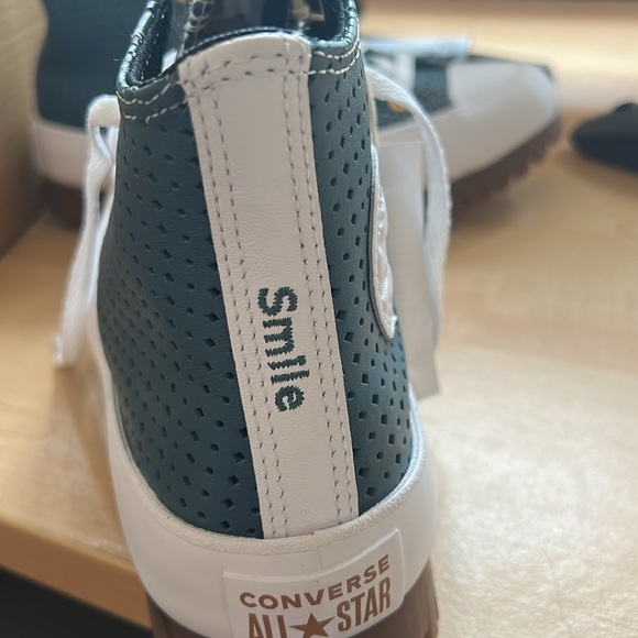 Custom designed converse lugged platform leather.  M7 W9 - Picture 4 of 4